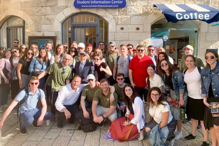 Group standing in Old City of Jerusalem